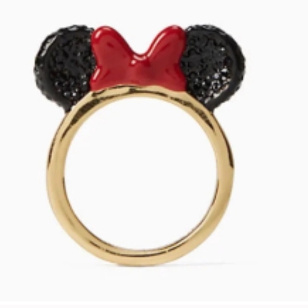 NWT Disney MINNIE MOUSE X kate spade Ears Ring SZ 7